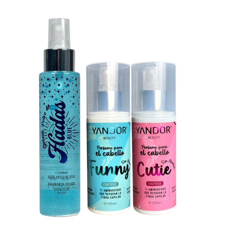 Kit Splash Polvo de Hadas Blue + 2 perfumes para el Cabello