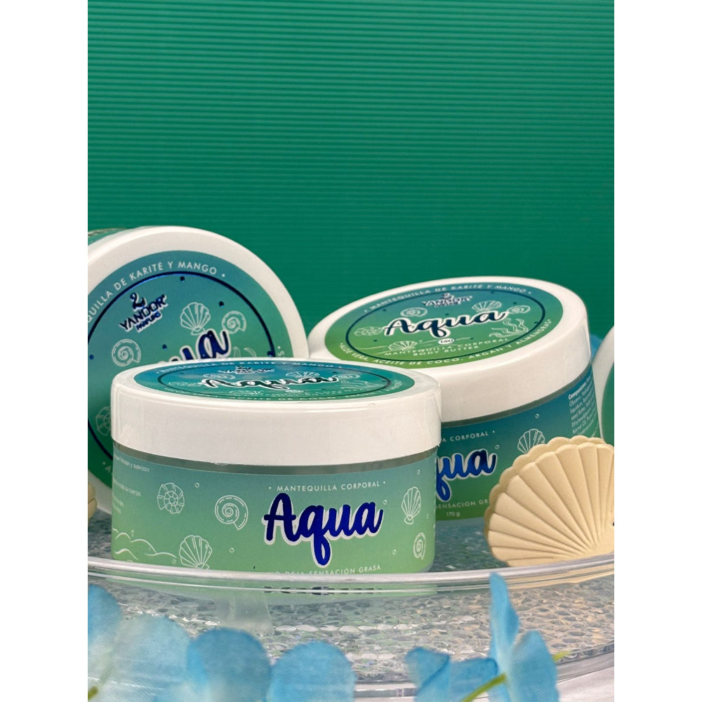 Mantequilla Corporal Inspirada En Aqua Kiss Con Aloe Vera, Aceite de coco, Argán y Almendras (170 gr)