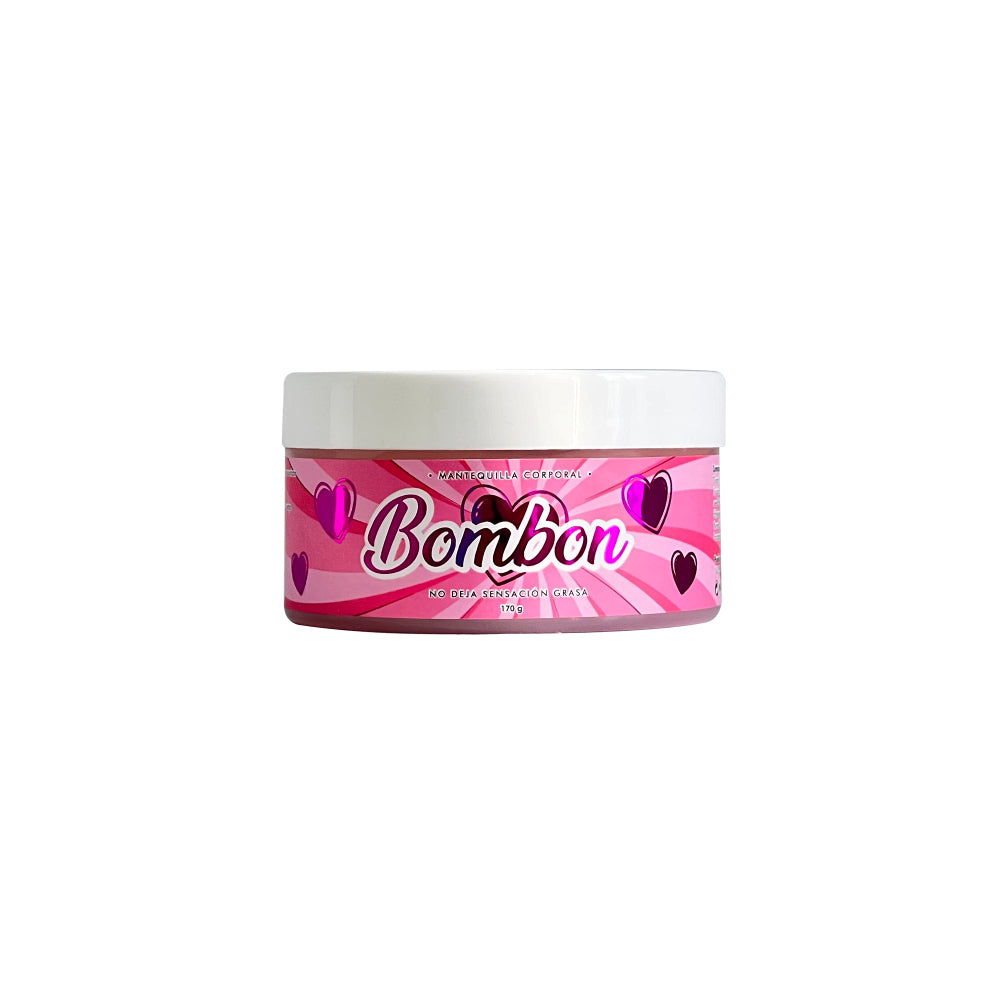 Mantequilla Corporal Bombon Con Aloe Vera, Aceite de coco, Argán y Almendras (170 gr)