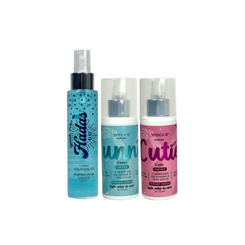 Kit Splash Polvo de Hadas Blue + 2 perfumes para el Cabello