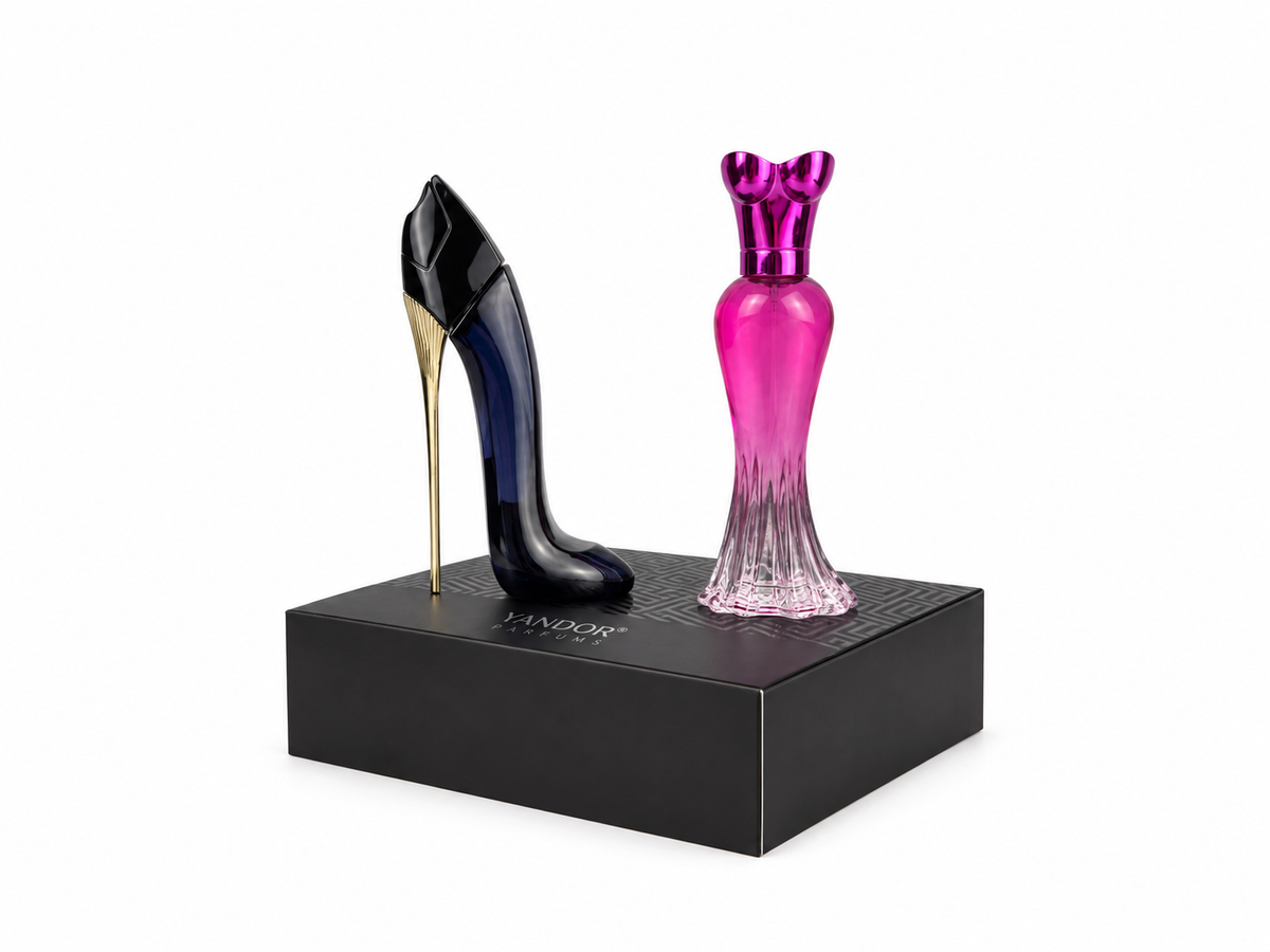 Estuche Mini Tacón y Vestido Fucsia (30 ml c/u)