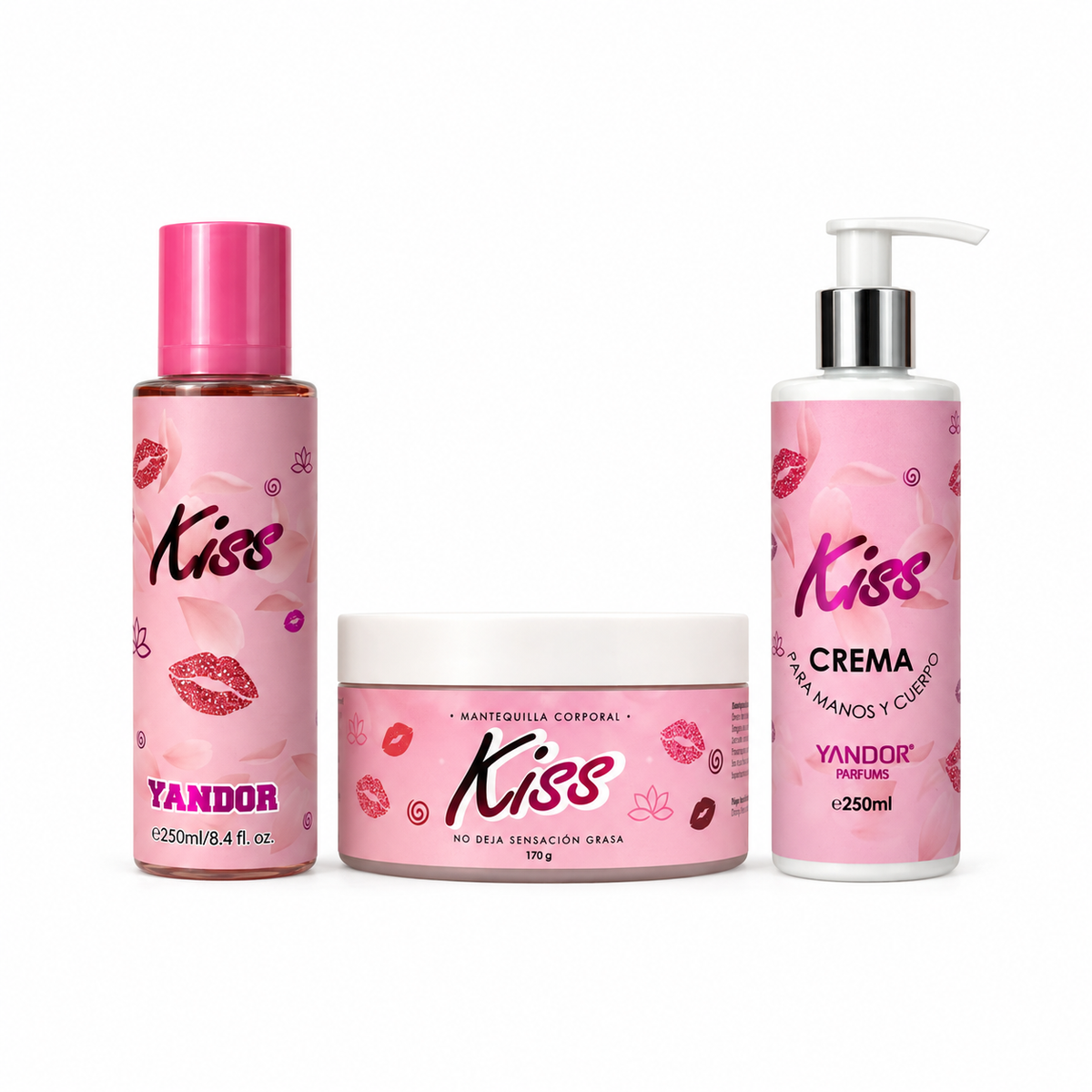 Combo de Splash + Crema Victoria + Mantequilla Corporal Escarchada Inspirada En Pomegranate & Lotus De Victoria's Secret | Kiss