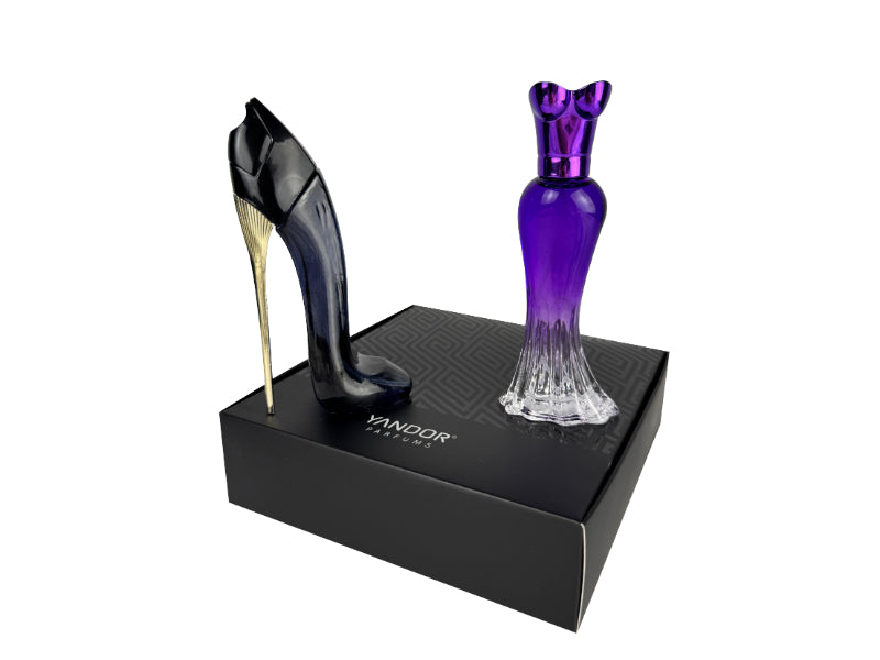 Estuche Mini Tacón y Vestido Morado (30 ml c/u)