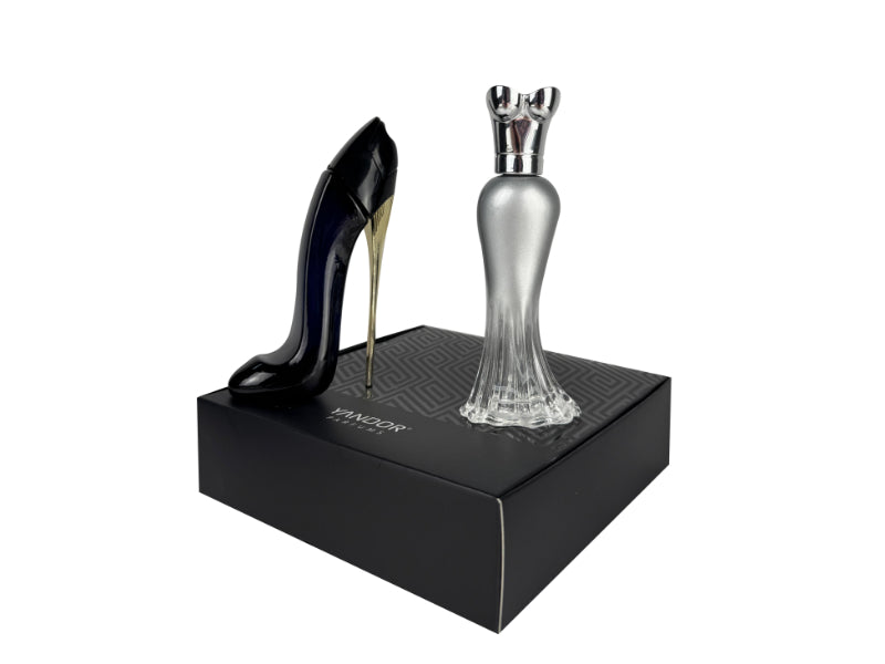Estuche Mini Tacón y Vestido Plata (30 ml c/u) Yandor