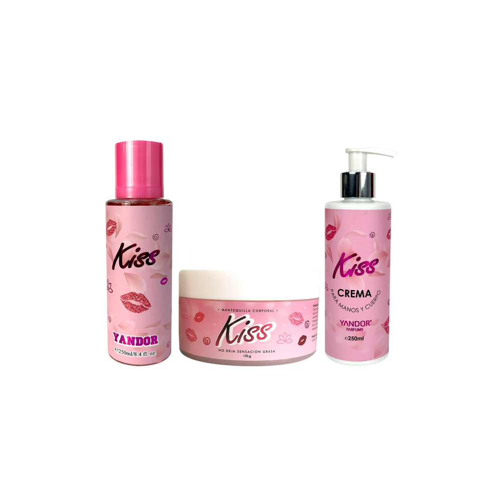 Combo de Splash + Crema Victoria + Mantequilla Corporal Escarchada Inspirada En Pomegranate & Lotus De Victoria'S Secret | Kiss