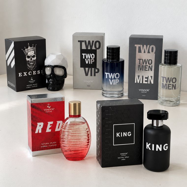 Perfumes de hombre Yandor con sus estuches