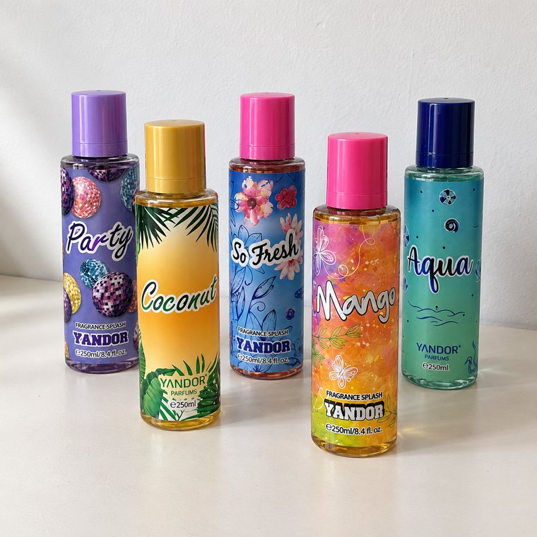 Splash corporales Yandor de 250 ml