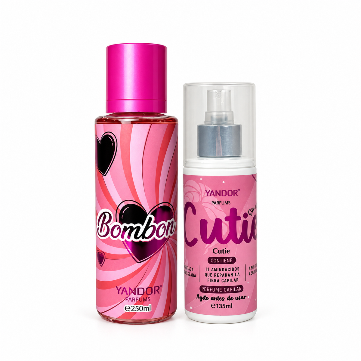 Dúo de Splash Inspirado en Victoria's Secret Bombón + Perfume del Cabello Cutie Yandor