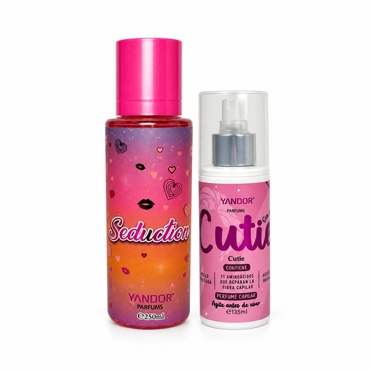Dúo de Splash Inspirada en Victoria's Secret Seduction + Perfume del Cabello Cutie Yandor