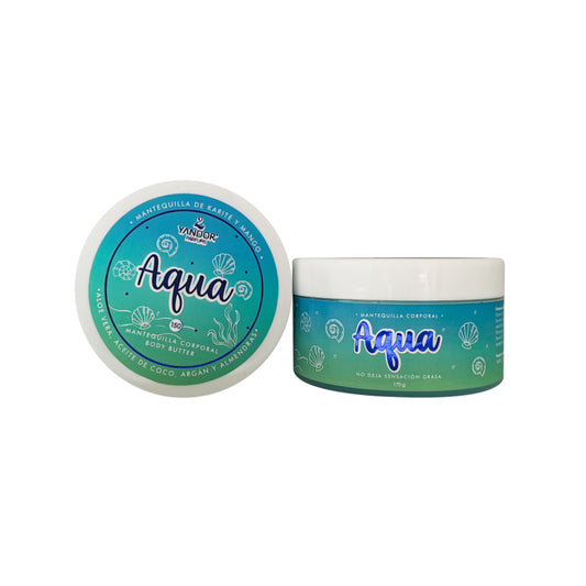 Mantequilla Corporal Inspirada En Aqua Kiss Con Aloe Vera, Aceite de coco, Argán y Almendras (170 gr)