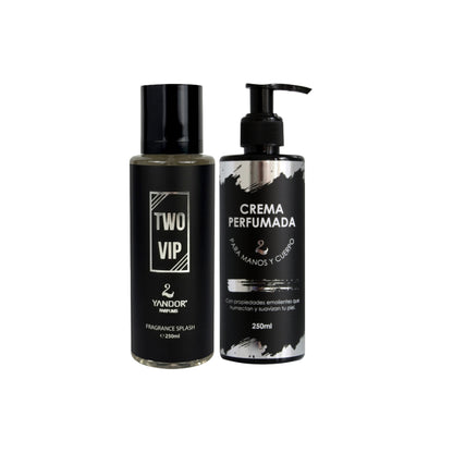 Dúo de Splash + Crema Perfumada Para Hombre Inspirado En 212 Vip De Carolina Herrera | Two Vip (250 ml)