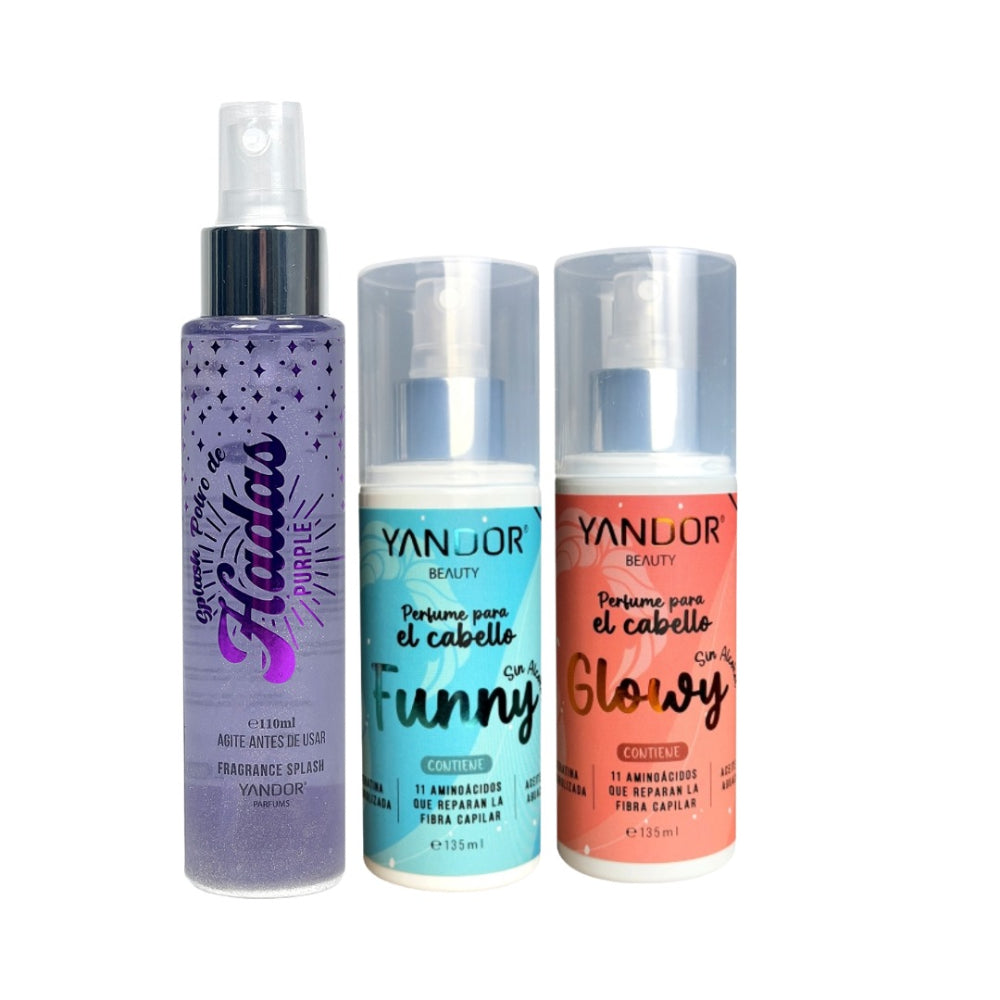 Kit Splash Polvo de Hadas Purple + 2 perfumes para el cabello