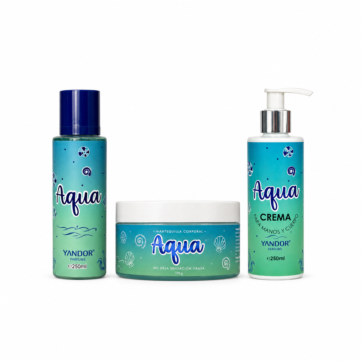 Combo de Splash + Crema Victoria + Mantequilla Corporal Escarchada Inspirada en Aqua Kiss De Victoria's Secret | Aqua