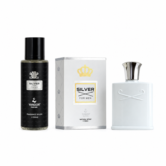 Combo de Perfume de lujo + Splash Perfumado + Tula Inspirado en Silver Mountain Water de Creed