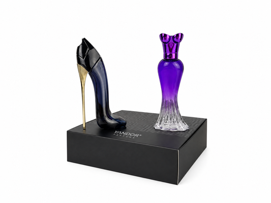 Estuche Mini Tacón y Vestido Morado (30 ml c/u)
