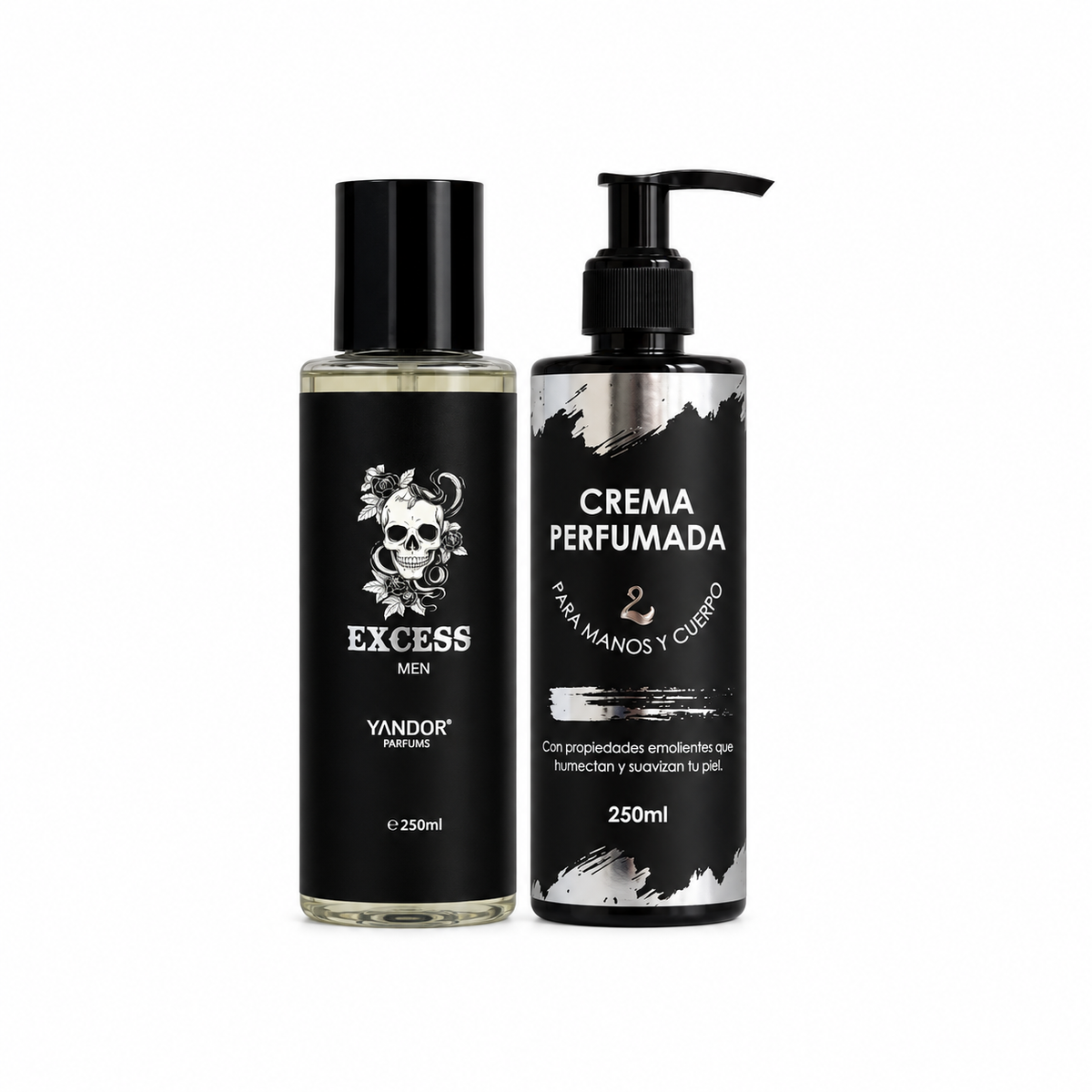 Dúo de Splash + Crema Perfumada Para Hombre Inspirado En Black Xs L'Excess De Paco Rabanne | Excess (250 ml)