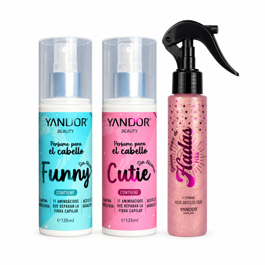 Kit Splash Polvo de Hadas Pink + 2 perfumes para el Cabello