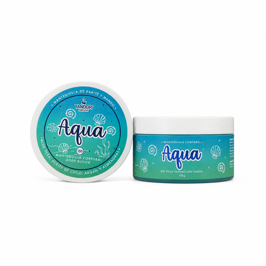 Mantequilla Corporal Inspirada En Aqua Kiss Con Aloe Vera, Aceite de coco, Argán y Almendras (170 gr)