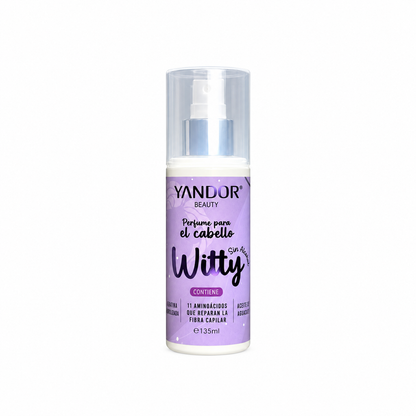 Perfume Para el Cabello Witty. Con Keratina Hidrolizada, Aceite de Aguacate, 11 Aminoácidos y Sin alcohol (135 ml)