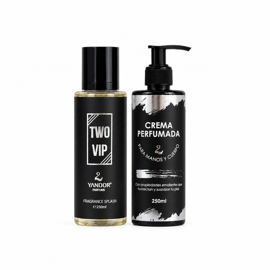 Dúo de Splash + Crema Perfumada Para Hombre Inspirado En 212 Vip De Carolina Herrera | Two Vip (250 ml)