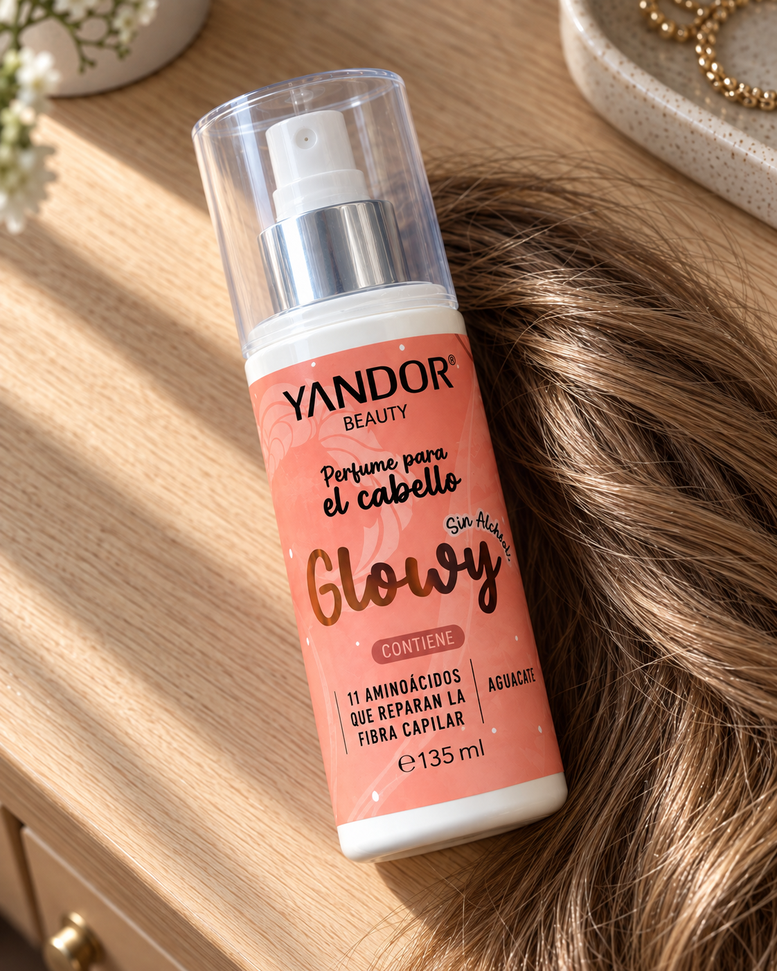 Detalle del Perfume para el Cabello Yandor Witty